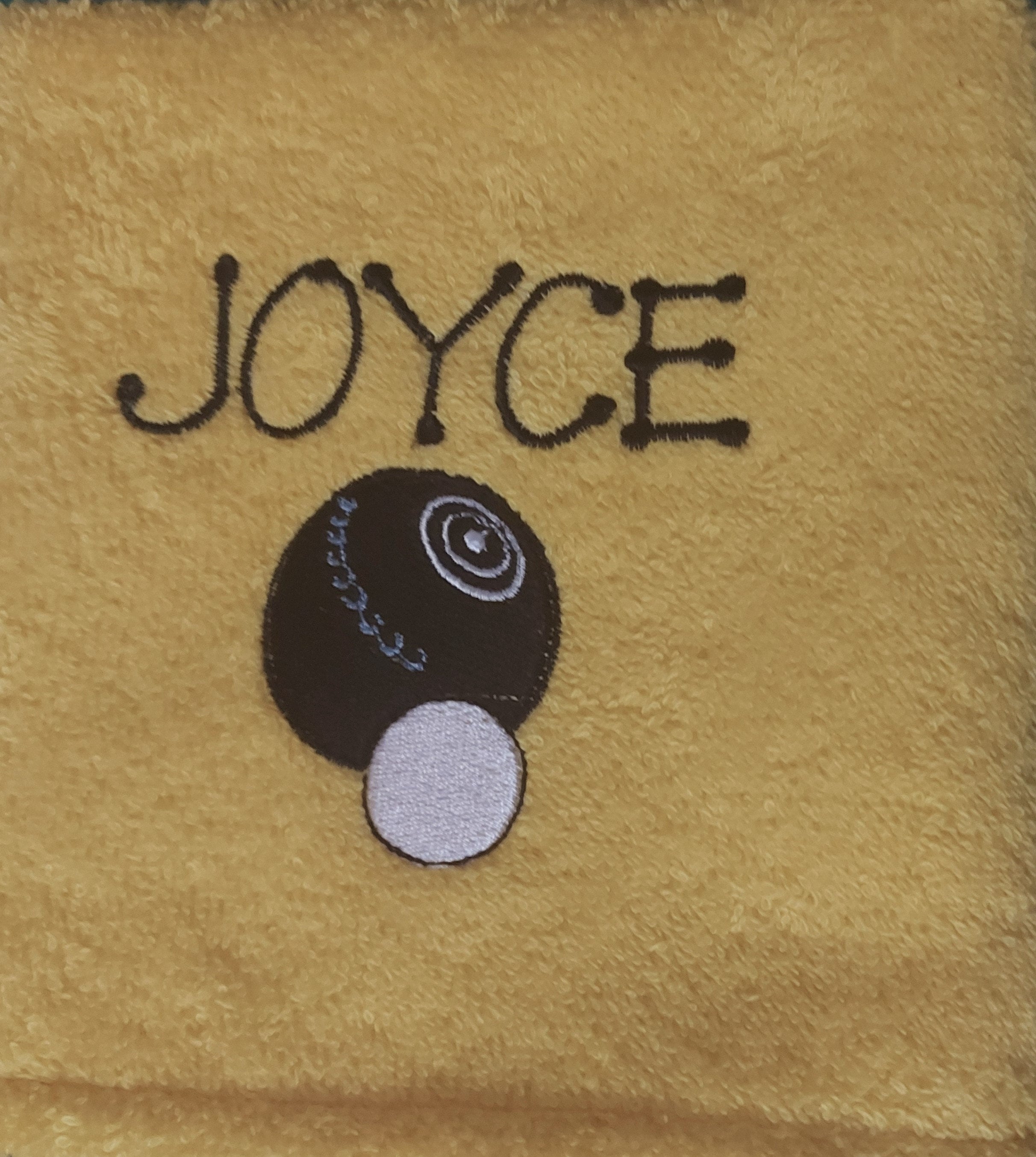 Personalised Lawn Bowls Towel Handmade 2 Colours Great Gift Etsy Ireland