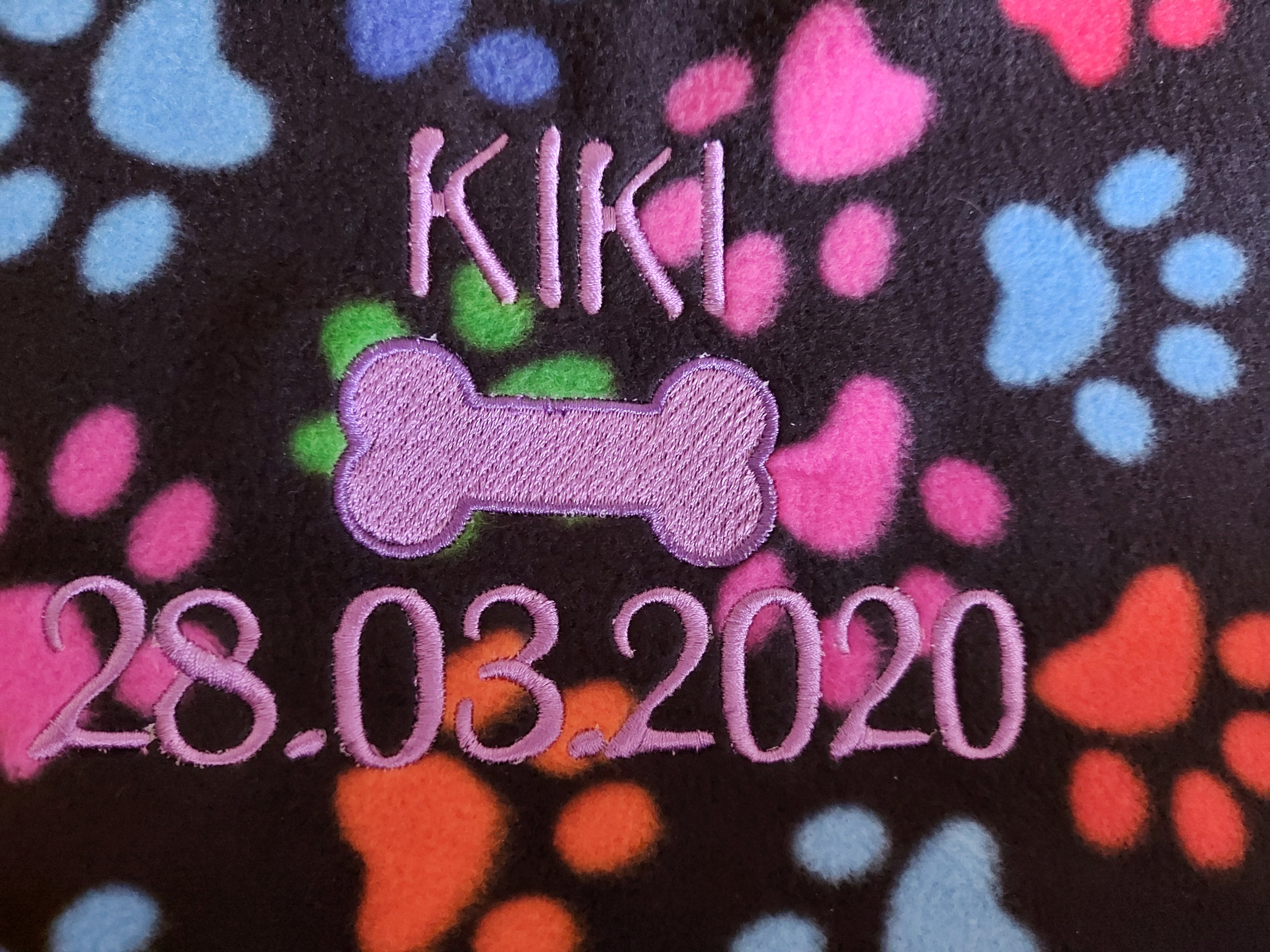 Personalised Dog Blanket Handmade Puppy Dog Pattern Fleece Etsy UK