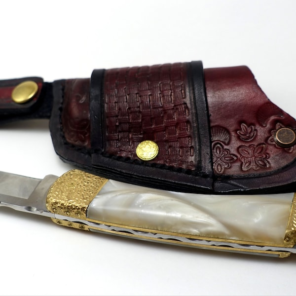 Rugged BUCK 110 Knife Sheath - "The Road Dog" Handcrafted Quick Draw Knife Sheath For Your Next Adventure!