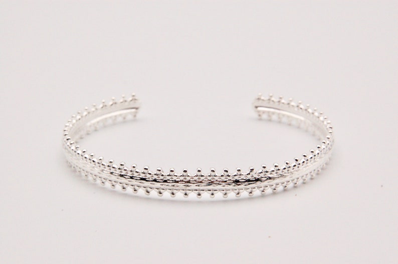 silver bangle image 1