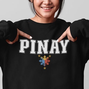 Pinay Sweater Pinay Sweatshirt Filipino Sun Filipino Sweater Philippines Sweater Philippine Clothing Tagalog Sweater Filipino Gifts