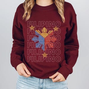 Filipino Sweater Philippines Sweater Pinoy Sweater Tagalog Sweater Filipino Sweatshirt Filipino Gifts Philippines Clothing Pinoy Sweatshirt