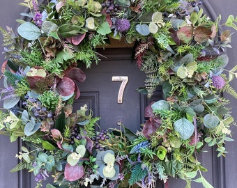 Wild Herb & Berry Wreath: 55-60cm Artificial Foliage