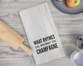 Champagne Tea Towel