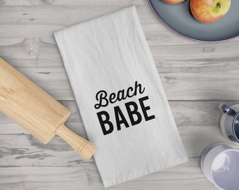 Beach Babe Tea Towel