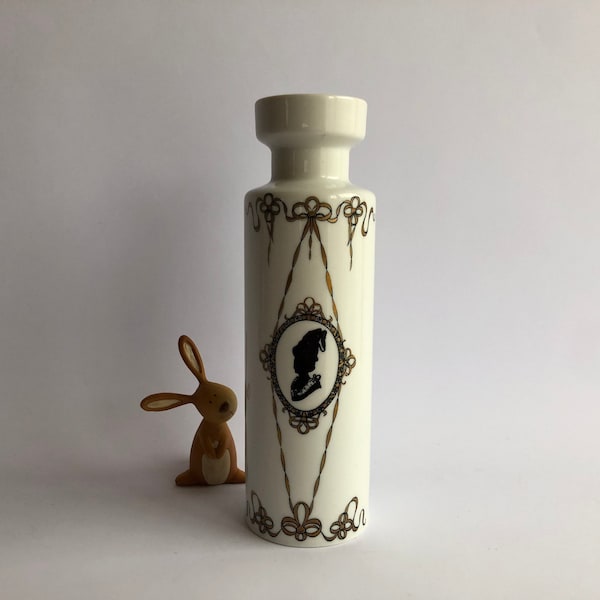 Kaiser Porzellan, Alka Kunst, Alboth & Kaiser Bavaria, Kunst Vase, glänzend,Sanssouci Vase, West Germany, Vintage, 60er, 25 cm