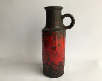 Handle Vase Scheurich 401-20 Fat Lava Light Olive Sand Beige