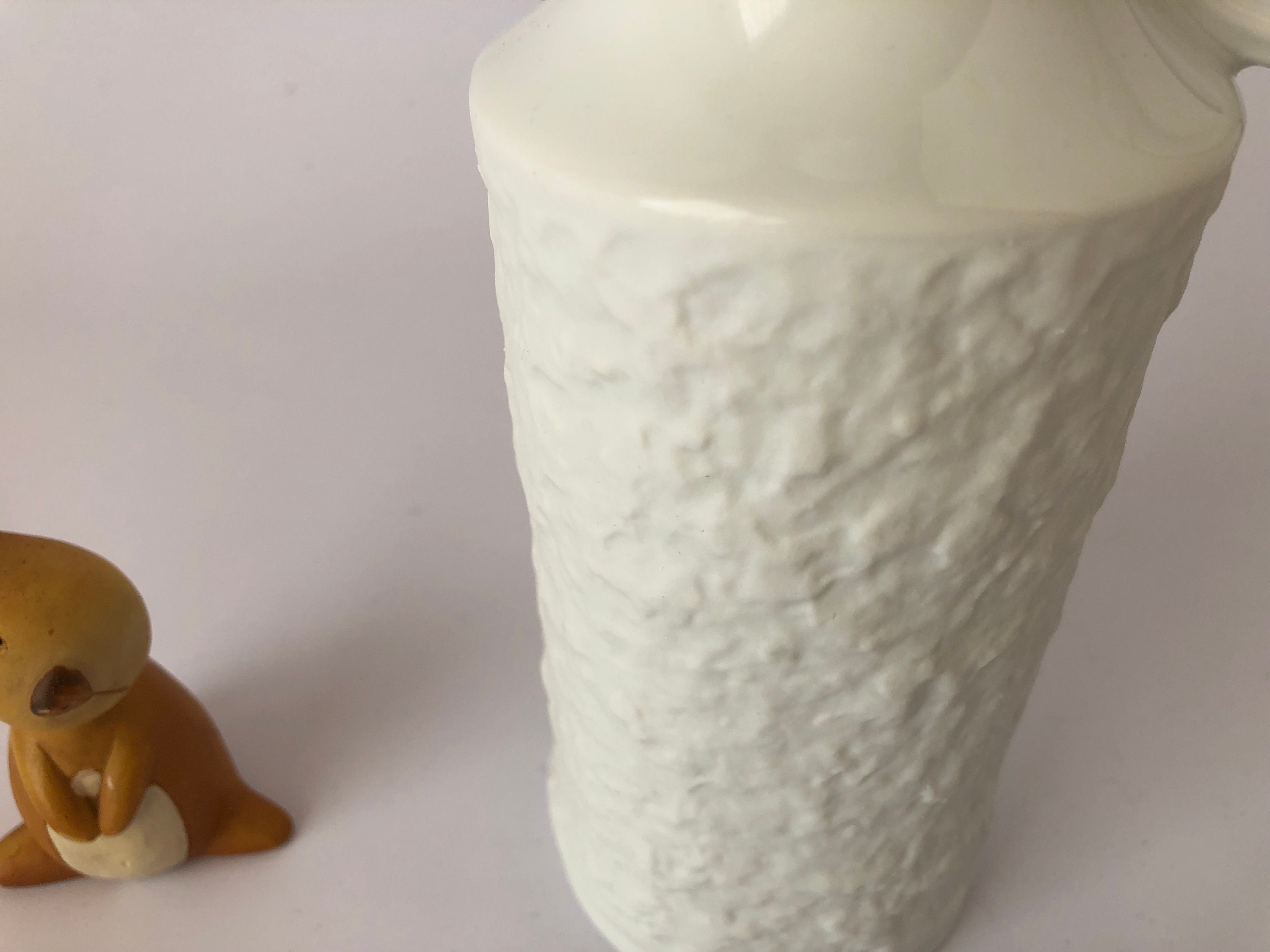 KPM バイエルン、ミッドセンチュリー、素焼き磁器花瓶、モデル 609/1