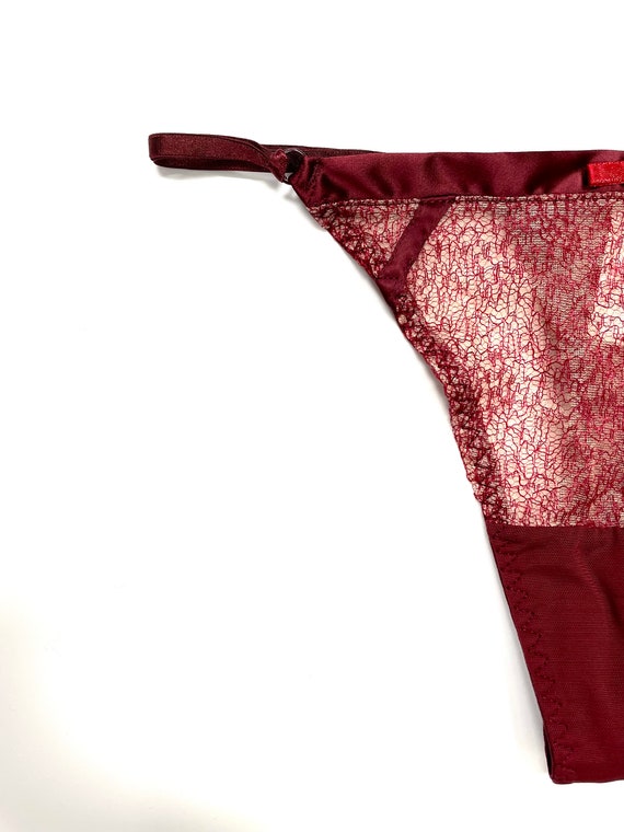 Eva Red Thong Sexy Panty Women's Statement Underwear Thong Knickers in Red  and Gold -  Canada