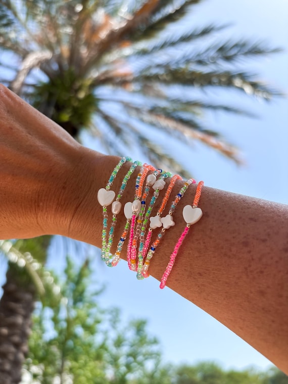 Stackable Collection: 14k Gold Filled Bracelet, Seed Bead, Friendship Bracelet