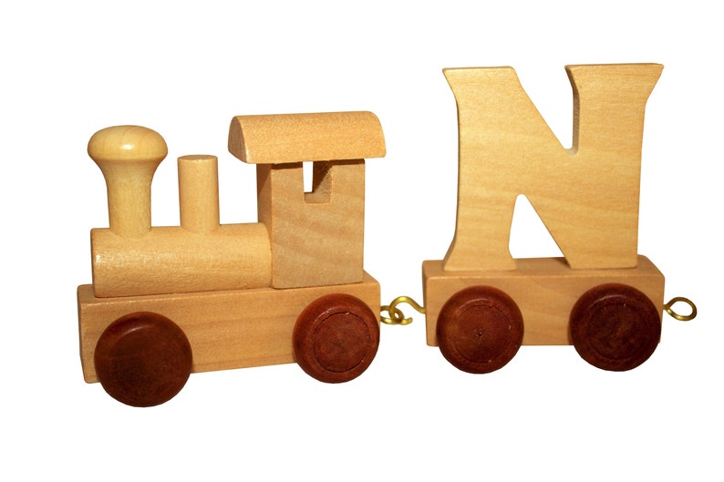 Naam trein houten trein met uw naam verjaardag Etsy