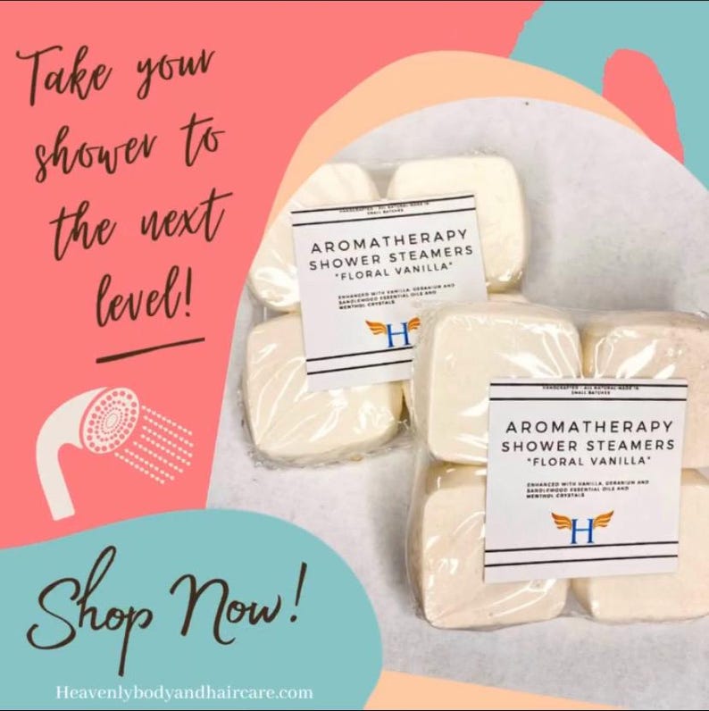 Aromatherapy Shower Steamers: 4 Pack Essential Oil Shower Bombs (Shipping Included) Bild 9