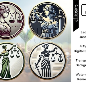 Dama de la Justicia PNG, Símbolo Legal Clipart, Diseño de Logotipo de Abogado, Ilustración de la Balanza de la Justicia, Gráfico de Marca de Abogado, Juez, Icono de Ley, Paquete
