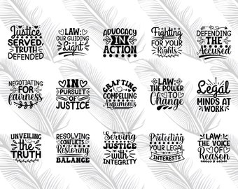 Lawyer, Attorney, Judge, Law School Graduate, Paralegal SVG, Lawyer Shirt, SVG Bundles for Cricut File, Silhouette, Eps, Dxf, Png, Svg Files