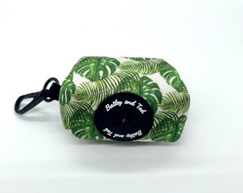 The Tropical Tilly neoprene dog poop bag dispenser