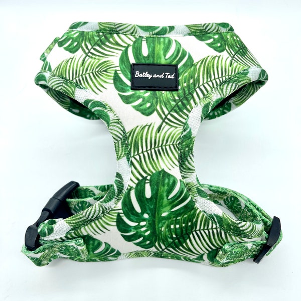Neoprene adjustable chest harness/ The tropical Tilly dog harness
