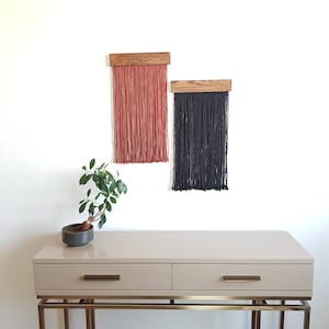 Boho Wall Decor | Fiber Art Wall Hanging | Macrame | Bohemian Wall Decor | Fringe Art | Minimalist Wall Art | Rope Art | Wall Hanging Decor