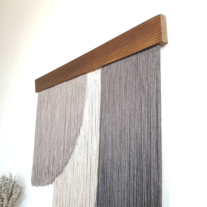 Large Fiber Tapestry Textile Art Wall Hanging Mid Century Etsy