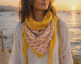 double gauze scarf
