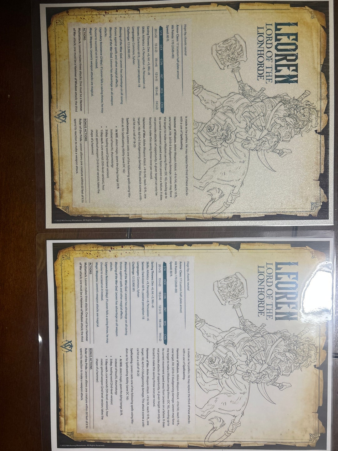 Illustrated 5E Tabletop Roleplaying Stat Sheet for Dnd by Etsy