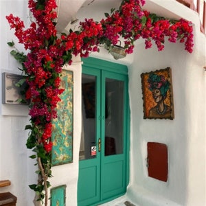 Guirnalda floral artificial magenta, flores de buganvilla, envío rápido y gratuito.