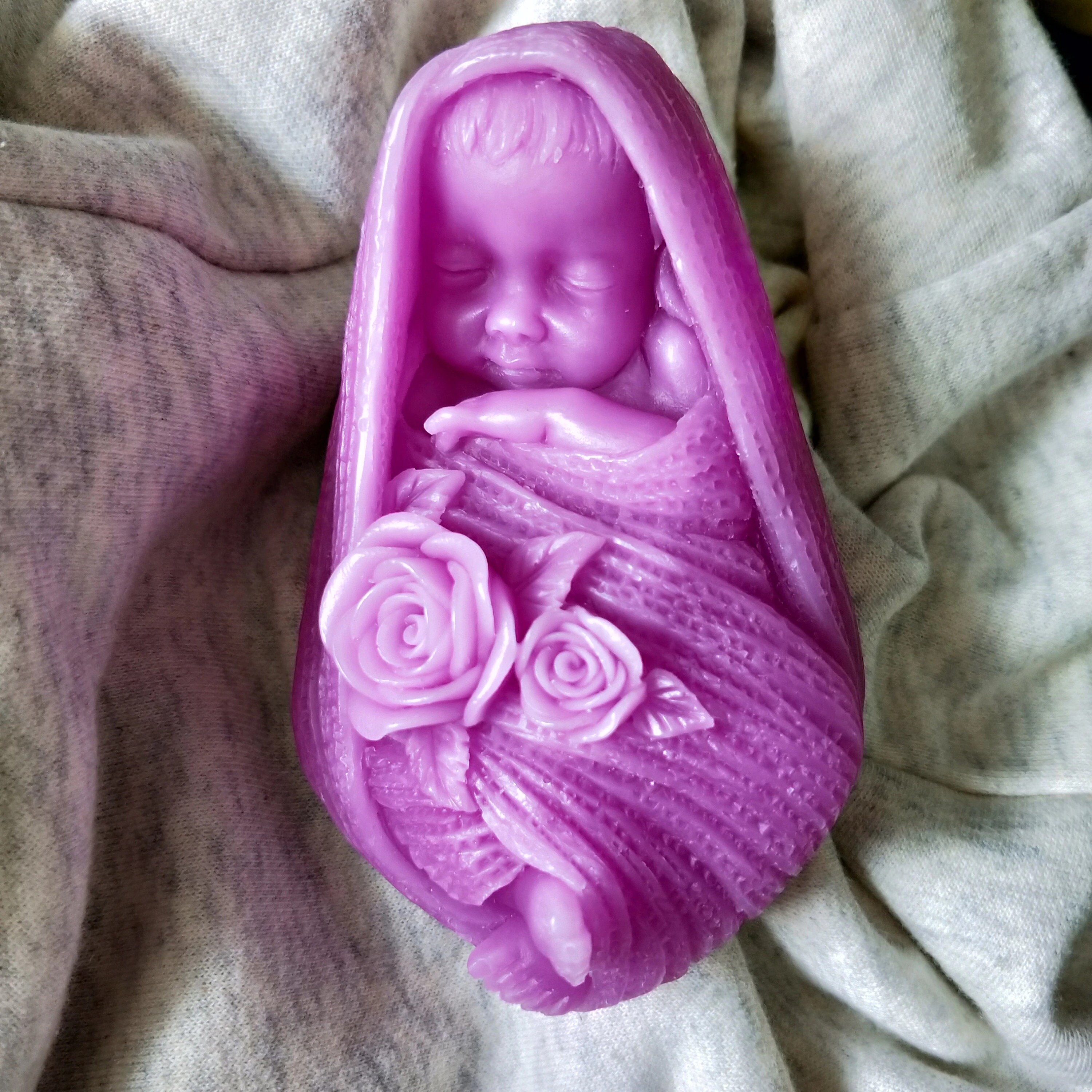 Baby Silicone Mold Rose Baby Soap Molds Gypsum Chocolate Etsy