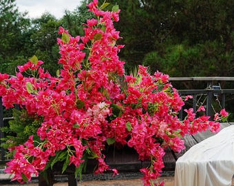 6.5ft Holiday party floral decorations, artificial Christmas bougainvillea, indoor and outdoor home decor, personalized Christmas gifts