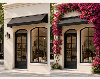 Custom Faux Floral Design Mockup for Storefront, Porch, Wedding or Event Space