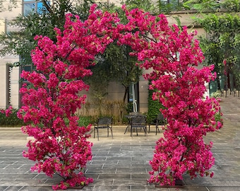 Artificial Bougainvillea Garland, High quality arch artificial bougainvillea flower trees for wedding decoration, Lux Flower Garland