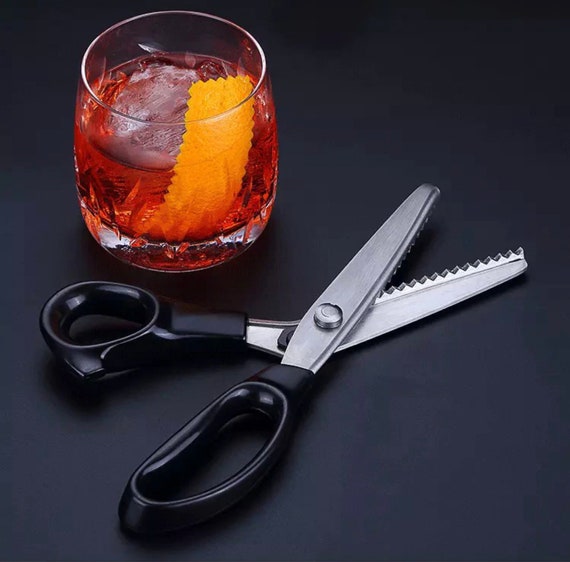 Stainless Steel Serrated Cocktail Decoration Scissors for Orange Peel or  Lemon Peel 