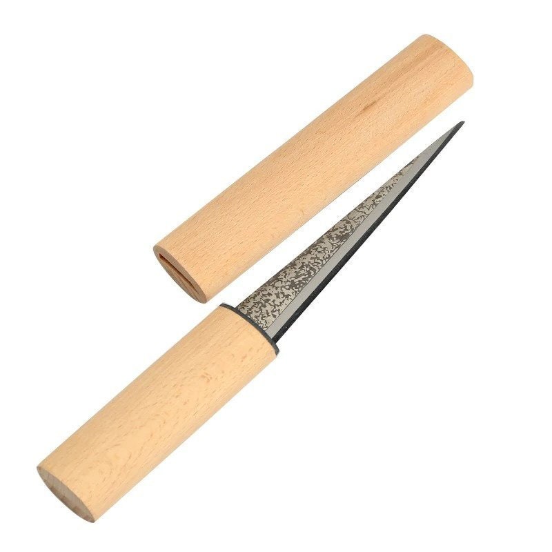 Barfly M37063 4 Japanese Stainless Steel Ice Carving Knife with Wood Handle