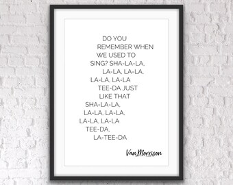 Brown Eyed Girl Van Morrison Etsy