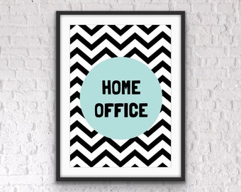 Home office print, home office poster, home office decor, office print, office prints, office decor, home working gifts