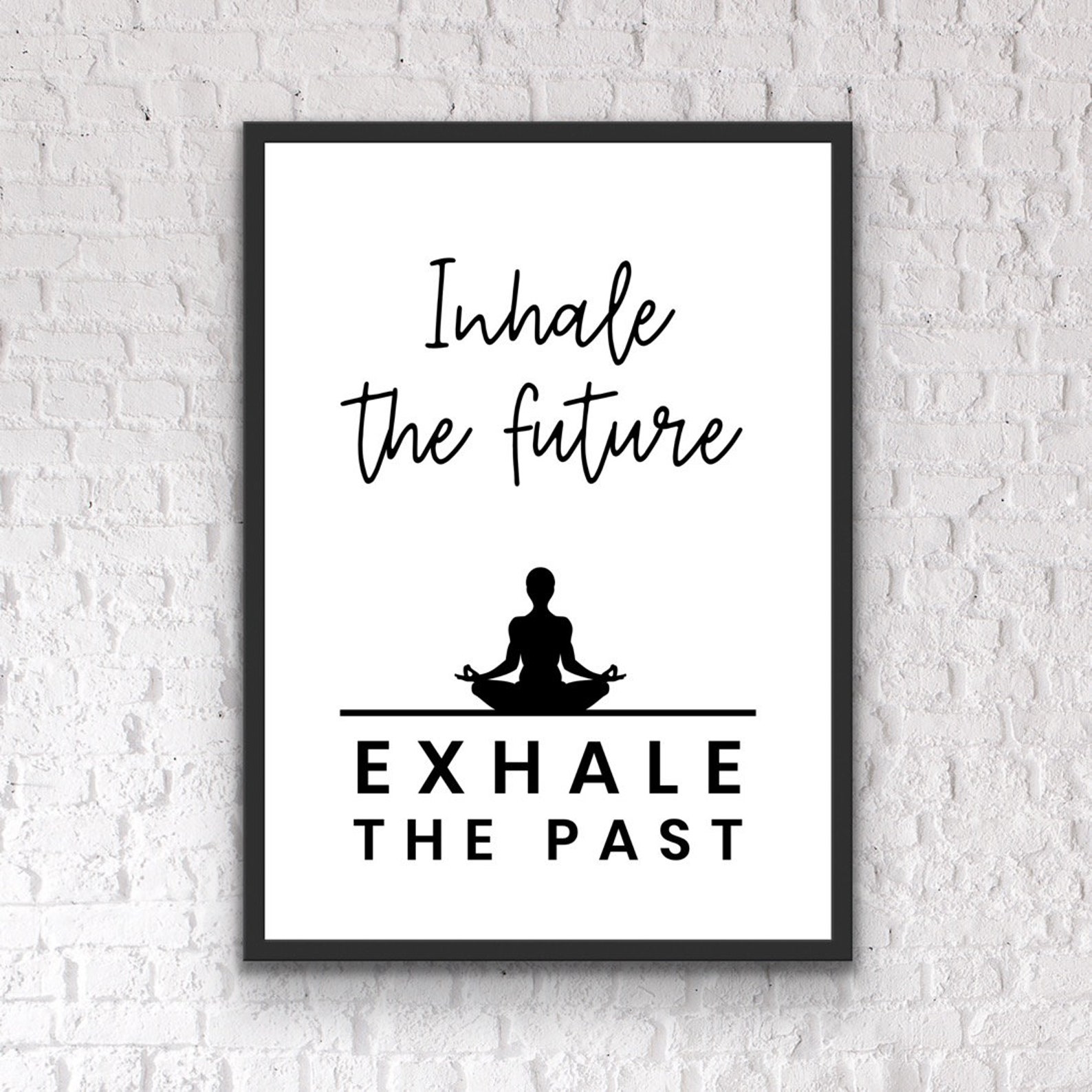 Yoga Quote Yoga Print Yoga Home Decor Yoga Wall Art Yoga Etsy