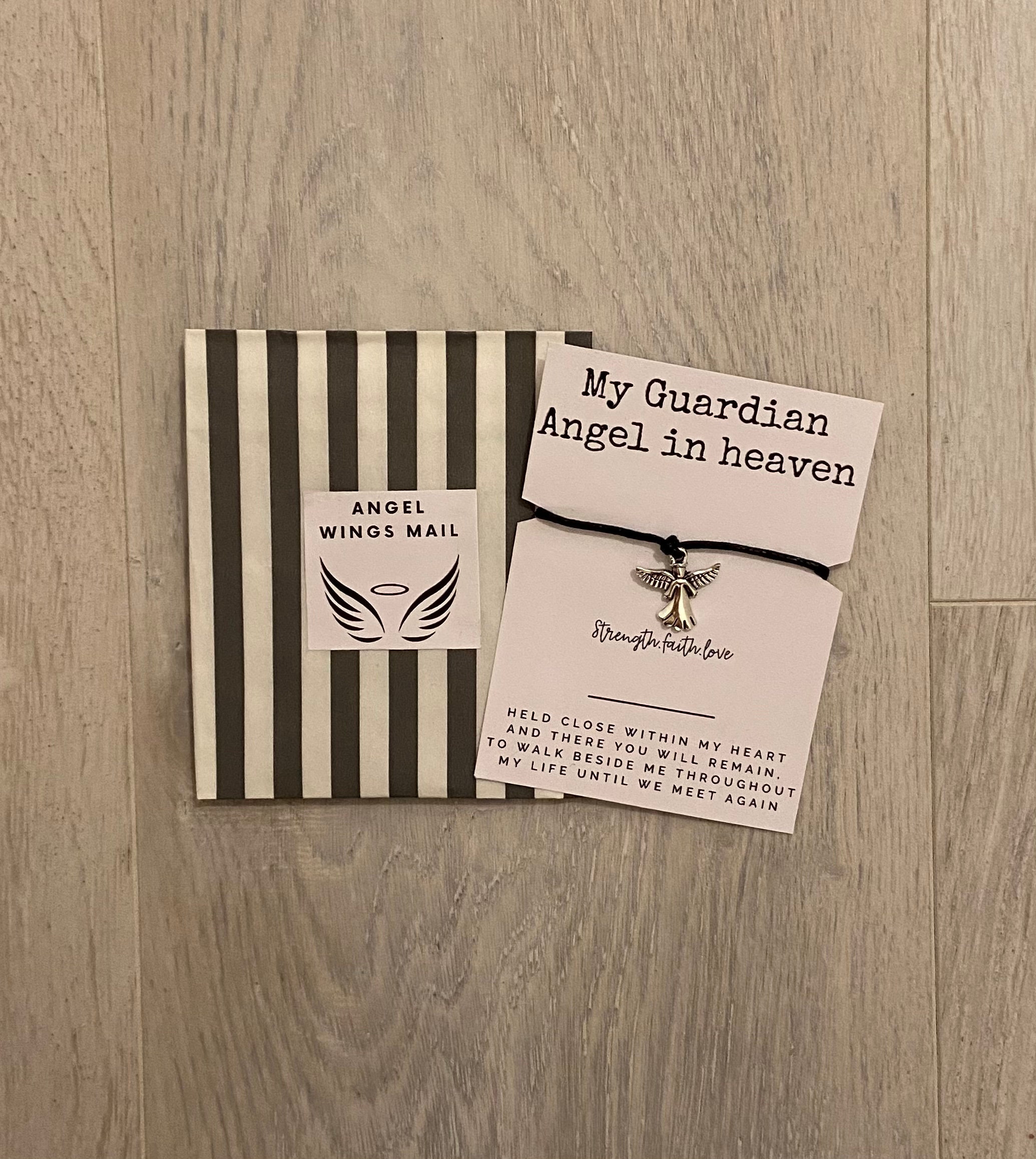 Bracelet ange gardien beau cadeau commémoratif cadeau | Etsy Bracelet ange gardien beau cadeau commémoratif cadeau | Etsy