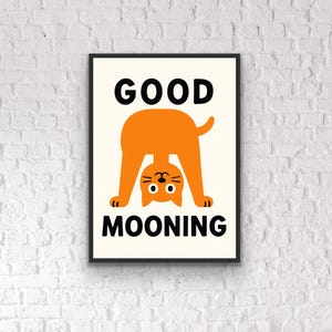 Funny Cat Office Print: Home Working Quote
