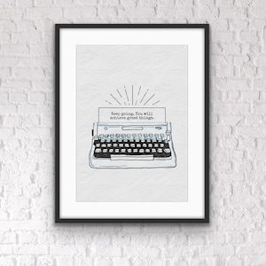Home Office Print: Inspiring Typewriter Art
