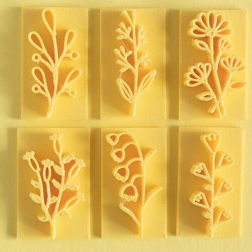 Flower Polymer Clay Stamp I Pottery Stamp I Polymer Clay Tools Etsy