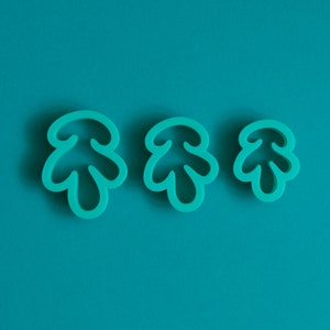 Algae organic Polymer clay cutters set, 3d printed cookie cutters, earring cutters, jewelry cutters, polymer clay tools, clay shape cutters