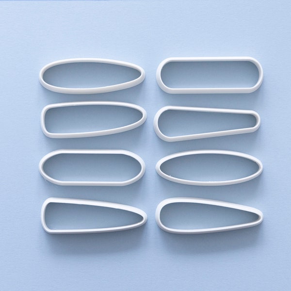 Barrette à cheveux 70mm, pinces à cheveux, pinces à cheveux, coupe-argile polymère, coupe-forme, accessoires pour cheveux, outils en argile polymère imprimés en 3D