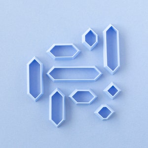 Ensemble de coupeurs d’argile polymère connecteur, emporte-pièces imprimés en 3D, coupeurs de boucles d’oreilles, coupeurs de bijoux, outils en argile polymère, coupeurs de forme d’argile
