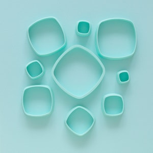 Polymer clay cutters set, 3d printed cookie cutters, earring cutters, jewelry cutters, polymer clay tools, craft clay shape cutters