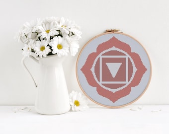 Root Chakra Cross Stitch Pattern