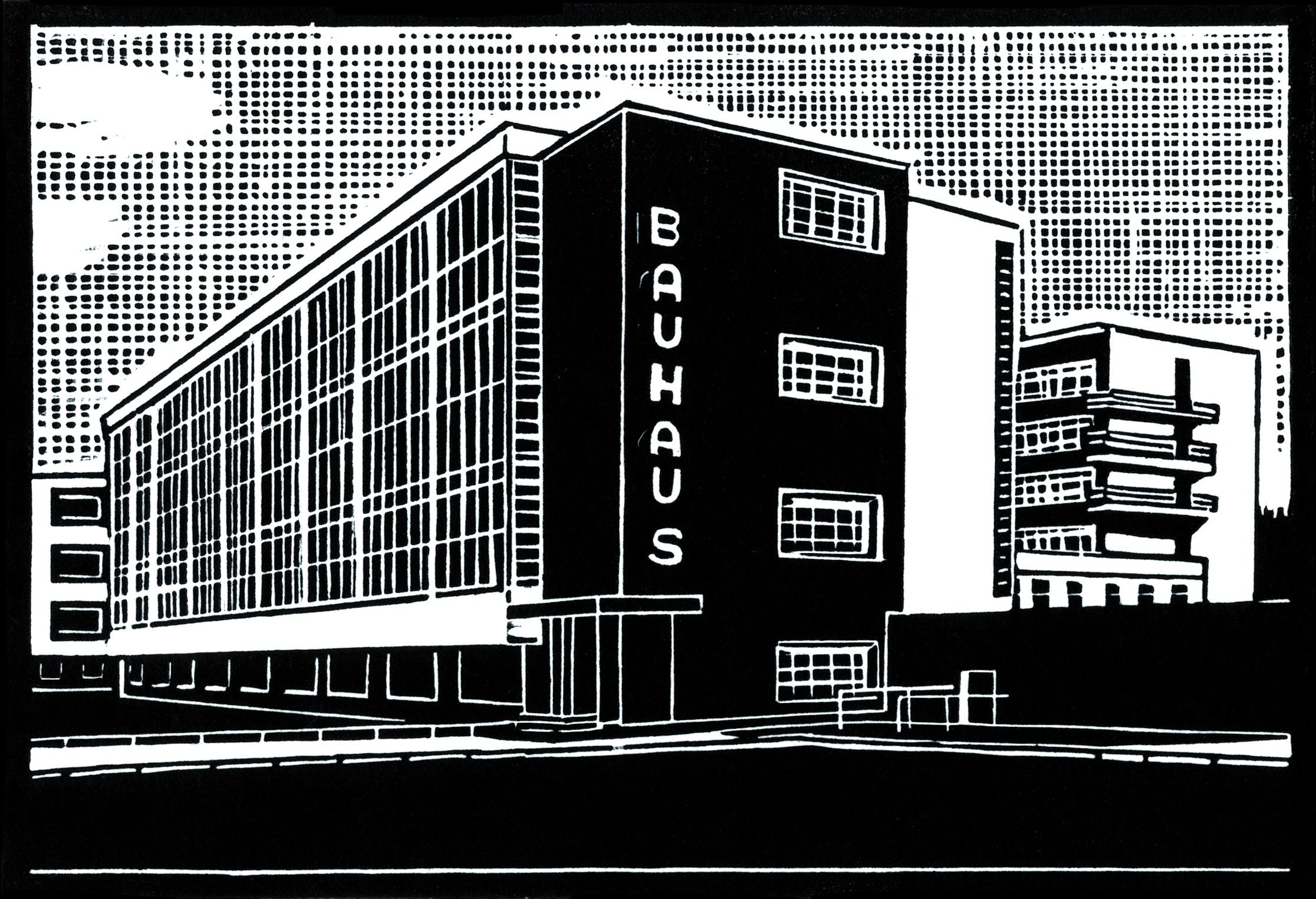 ポスター「バウハウス デッサウ」 - Etsy 日本