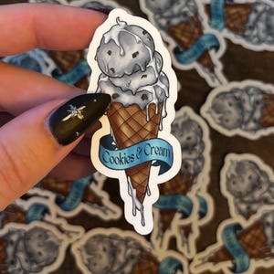 Cookies and Cream Ice Cream -  Butcher and Blackbird Sticker - Dark Romance - Decal - Laptop - Water Bottle - Ruinous Love