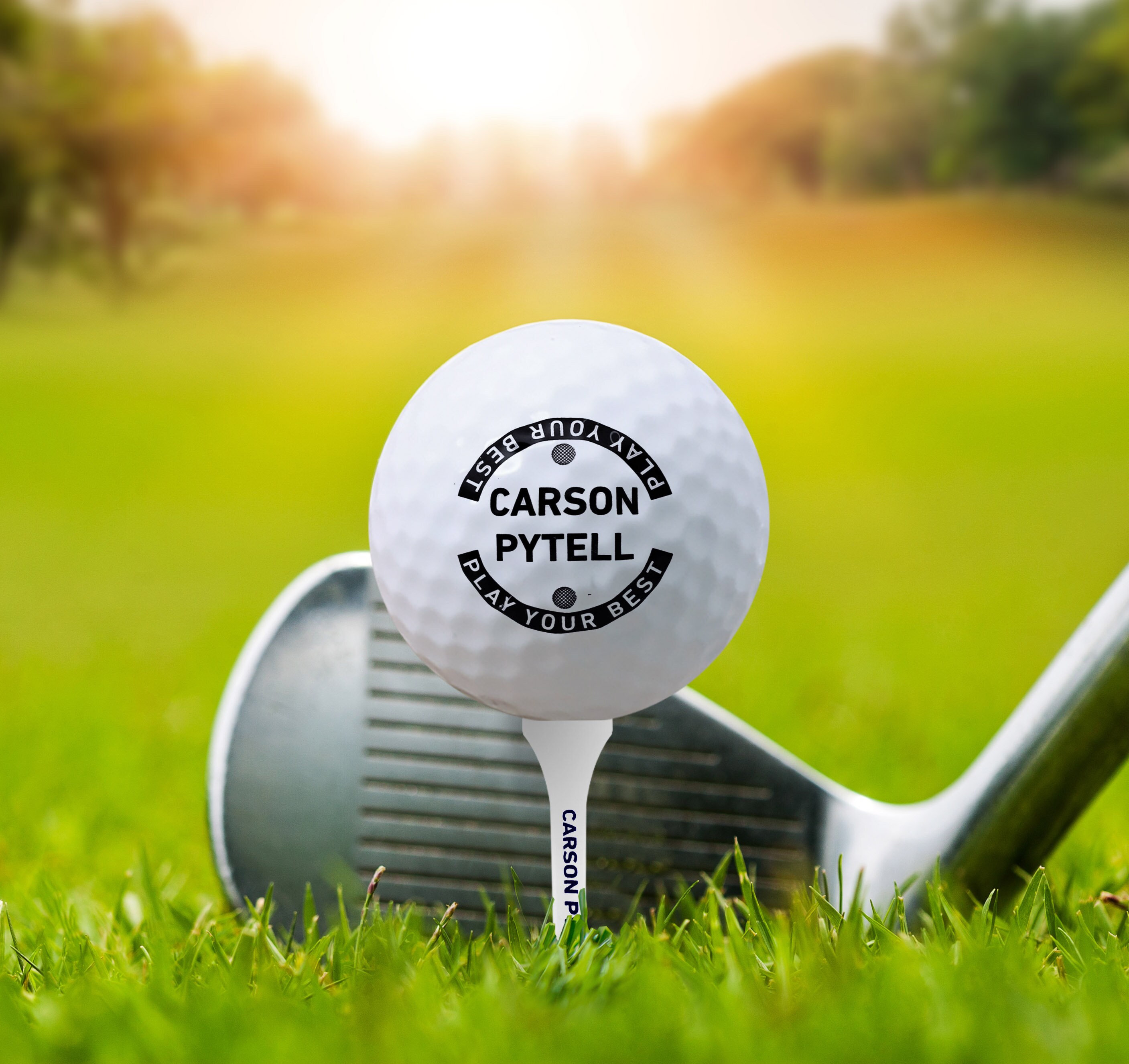 Holz-Box Golf Set Wit 2 professionelle Golfbälle und 50 Namen | Etsy