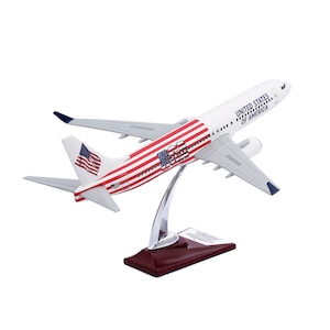 Zekupp Boeing 737-800 U.S. Designed Aircraft Model, 1/100 Scale Model Aircraft, Regalo per gli appassionati di aviazione, Regalo da collezione