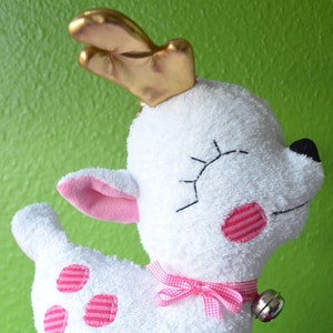 Paper pattern with instructions of the deer, pattern & instructions, soft toy, sewing,
