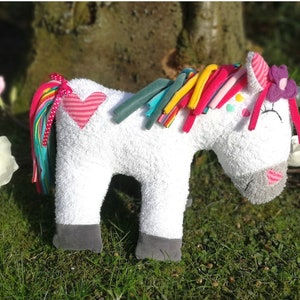 Paper pattern with instructions of the unicorn, pattern & instructions, soft toy, sewing