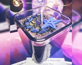 New Moon Ritual Candle: Organic Vegan Soy Wax